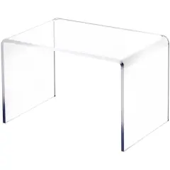 Plymor Clear Acrylic Small Rectangular Display Riser, 5" H x 7.5" W x 5" D (3/16" thick)