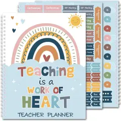 Boho Teacher Planner Undated - 8.5'' x 11''