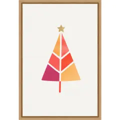 Little Christmas Tree by KubistikaFramed Canvas Wall Art