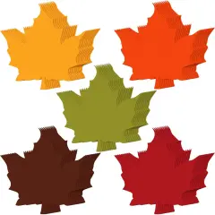 200 Pcs Paper Leaves Fall Thanksgiving Leaf