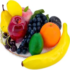 Artificial Fruits - (Total 12 Pcs)