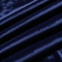 1 Yard Velvet Upholstery Fabric Soft 100% Polyester for Curtains Drapes Bedding & D&eacute;cor Navy