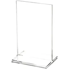 Plymor Clear Acrylic Sign Display / Literature Holder (Top-Load), 3.5" W x 5.5" H