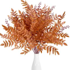 4 Pack Artificial Fall Greenery Stem Autumn Faux Flowers