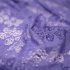 1 Yard Meghan Stretch Lace Fabric 36" L x 58/60" W Iris
