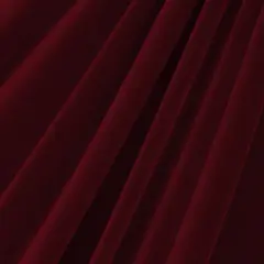 1 Yard Stretch Velvet Fabric Medium Weight Soft Sheen 4-Way Stretch Apparel 58/60" Width Burgundy