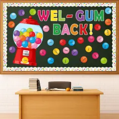 Back to School Bulletin Board Decorations - Gumball