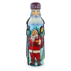 Hand Carved Wooden Santa 7.25 Inches