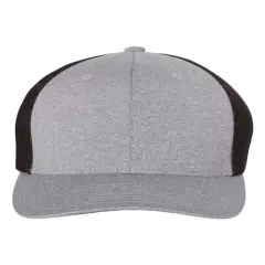 Flexfit&reg; Melange Trucker Cap Heather Grey/ Black