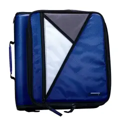 Case&middot;it Universal Laptop Zipper Binder, O-Ring, 2 Inches, Midnight Blue
