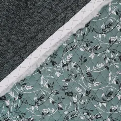 Mook Fabrics Double Faced Quilted Cotton Fabric [43 in. Wide] - By The Yard Floral Sea Moss