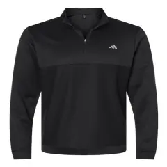 Adidas&reg; Ultimate Textured Quarter Zip Pullover Black