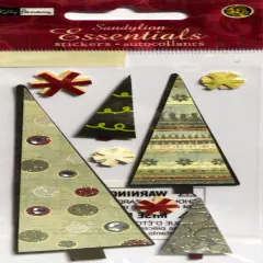 Sandylion Essentials Holiday Trees Dimensional Stickers
