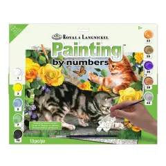 PJL45 | Painting by numbers&trade; 13pc 11.25" x 15.375" Kitten Play Painting Project