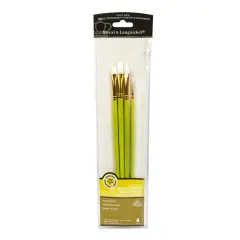 RSET-9128 | 4pc White Taklon Variety Brush Set