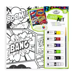 RTN-273 | Canvas Art&trade; 9pc Acrylic Painting "Pop Art" Art Set