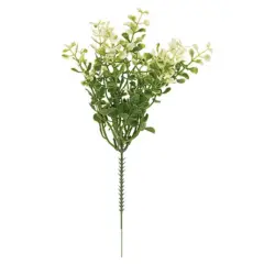 Cream Tipped Baby Grass Pick 9 Inch Decorative Floral Accent for Home Decor