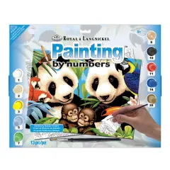 PJL8 | Painting by numbers&trade; 13pc 11.25" x 15.375" Endangered Animals Painting Project