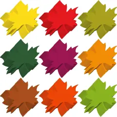 360 Pcs Fall Leaf Cutouts Paper 3.9 Inch -Vintage Maple Leaf
