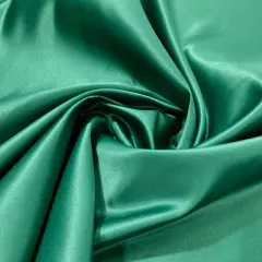 1 Yard Satin Bridal Fabric 60" Wide, 100% Polyester Hunter green