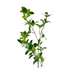 TCT Crafts Artificial 38" Green Mini Ficus Leaf Branch - Craft and Home Decor Supply - Artificial Greenery for Arrangements - FL6103-G