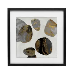 Stupell Industries The Golden Eggs Abstraction Framed Print Under Glass, design by Jacob Q
