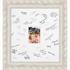 Opera Signature Mat Picture Frame, Photo Frame Wedding Guest Book Alternative, Autograph Picture Mat for Signature Board, Wedding Celebrations Graduations Support Encouragement or Retirement