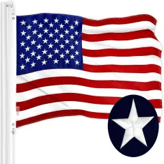 American USA Flag | 3x5 Ft | ToughWeave Series Embroidered 210D Polyester | Country Flag, Embroidered Stars, Sewn Stripes, Indoor/Outdoor, Vibrant Colors, Brass Grommets