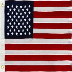 Small American Flag Boat Flag 16x24 US Flags for Outside Heavy Duty Outdoor Embroidered Stars 2 Brass Grommets for Marine UTV