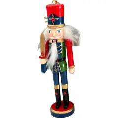 6" Wooden Nutcracker Ornaments Blue