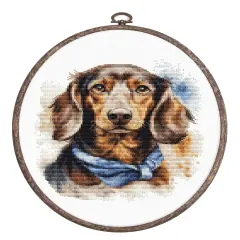 The Dachshund BC222L Counted Cross-Stitch Kit