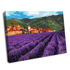Painting by Numbers kit Mountain lavender KHO2216