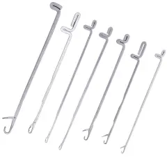 7 pcs Latch Crochet Hooks Sewing Needles DIY Weave Knitting Tools for Revamping Sweater or Socks