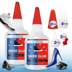 ADHESIVE GURU Shoe Glue 0.7 oz &ndash; Fast-Drying Strong CA Adhesive for Leather, Rubber, Shoe Repairs, Clear Finish, Water-resistant