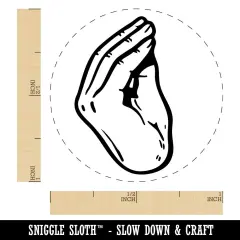 Italian Hand Gesture What Do You Want Ma Che Vuoi Self-Inking Rubber Stamp Fuchsia