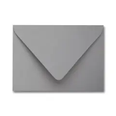 Colorplan REAL GREY - 91 Lb. / 135 gsm / 8 pts Matte Premium Cardstock Paper Text A2 Euro Flap Envelopes Bulk Pack of 250