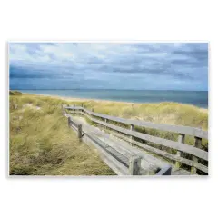Stupell Industries Sandy Boardwalk View Wall Plaque Art Design by Graffi*tee Studios