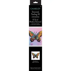 Camelot Dots Diamond Art Kit 11.8"X11.8"-Pretty Butterfly