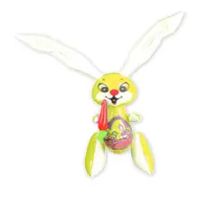 Large 40" Yellow Inflatable Easter Bunny Rabbit With Carrot Toy Decoration