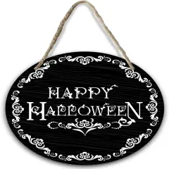 Happy Halloween Wood Sign Plaque