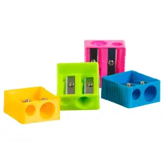 Pencil Sharpeners Double Hole &ndash; Assorted &ndash; 500 Count
