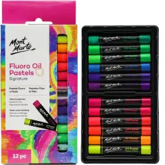 Oil Pastels Signature 12pc, 12 Assorted Colors, Vibrant Oil Pastel Set, Great Blending and Layering, Ideal for Art, Craft, Coloring and Sketching