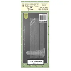 Lisa Horton Crafts Embossing Folder And Die-Landscape Lighthouse