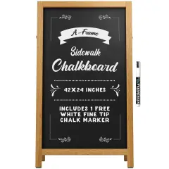 VersaChalk A-Frame Sidewalk Chalkboard - 42"x24"