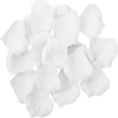 Rose Flower Petals White 1200pcs Artificial Flowers Silk Rose Petals for Wedding Decoration Party Table Confetti Romantic Night Valentine's Day