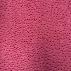 1 Yard Faux Leather Vinyl Fabric Ostrich Texture Upholstery Handbags Wallets 54" Width Hot Pink