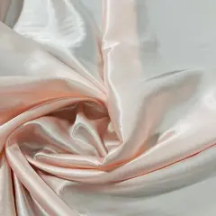 1 Yard Charmeuse Medium Satin Lining Polyester Fabric Elegant Dressmaking Material 60 Inch Width Blush