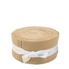 Confetti Cotton 2.5" Strip Roll (Jelly Roll / Rolie Polie) in Palomino byfor Riley Blake (RP-120-PALOMINO-40)
