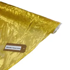 1 Yard Metallic Tissue Lame Fabric Lightweight Shiny Draping Material for Decor and Craft Gold Iridescent