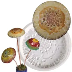 7.5" Dia x 1.5" Mushroom Cap Frit Casting Glass Fusing Kiln Mold